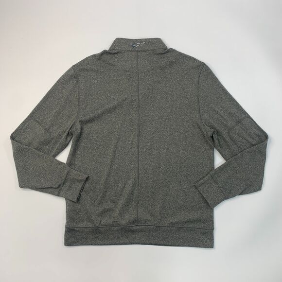 Greg Norman Sweatshirt Mens M Medium Gray Half Zip Mock Neck Golf Cover Up - Picture 8 of 12